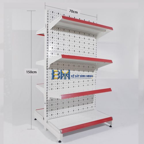 Alternative view of Kệ siêu thị đôi 4 tầng - C1500 x R760 x D700 (mm)