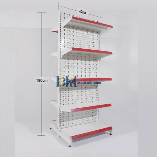 Alternative view of Kệ siêu thị đôi 5 tầng - C1800 x R760 x D700 (mm)