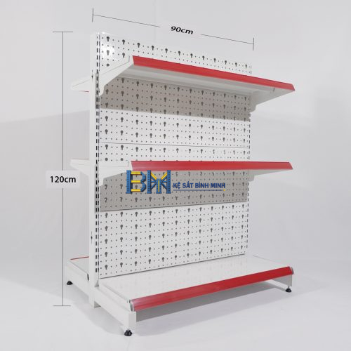 Alternative view of Kệ siêu thị đôi 3 tầng - C1200 x R760 x D900 (mm)