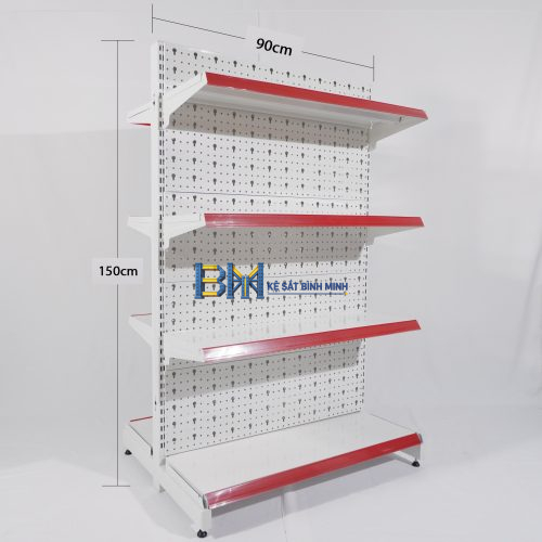 Alternative view of Kệ siêu thị đôi 4 tầng - C1500 x R760 x D900 (mm)