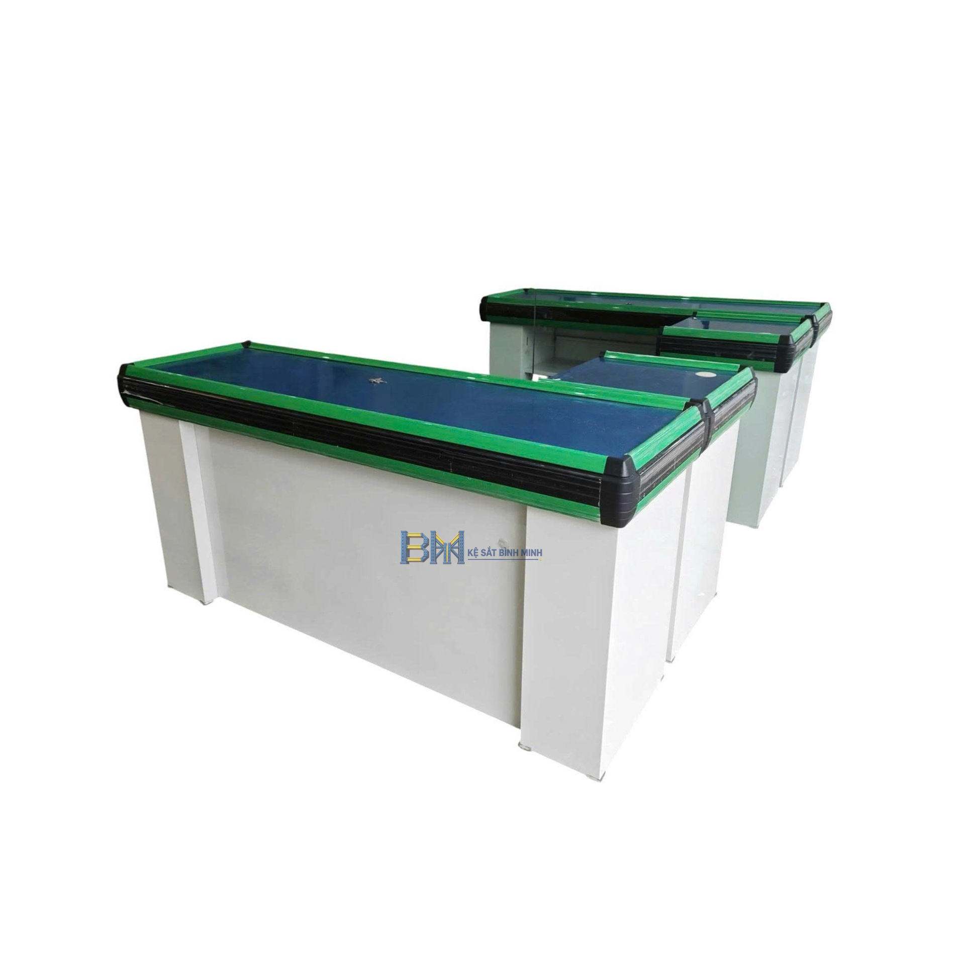 Bàn thu ngân dài 1,8m mặt inox
